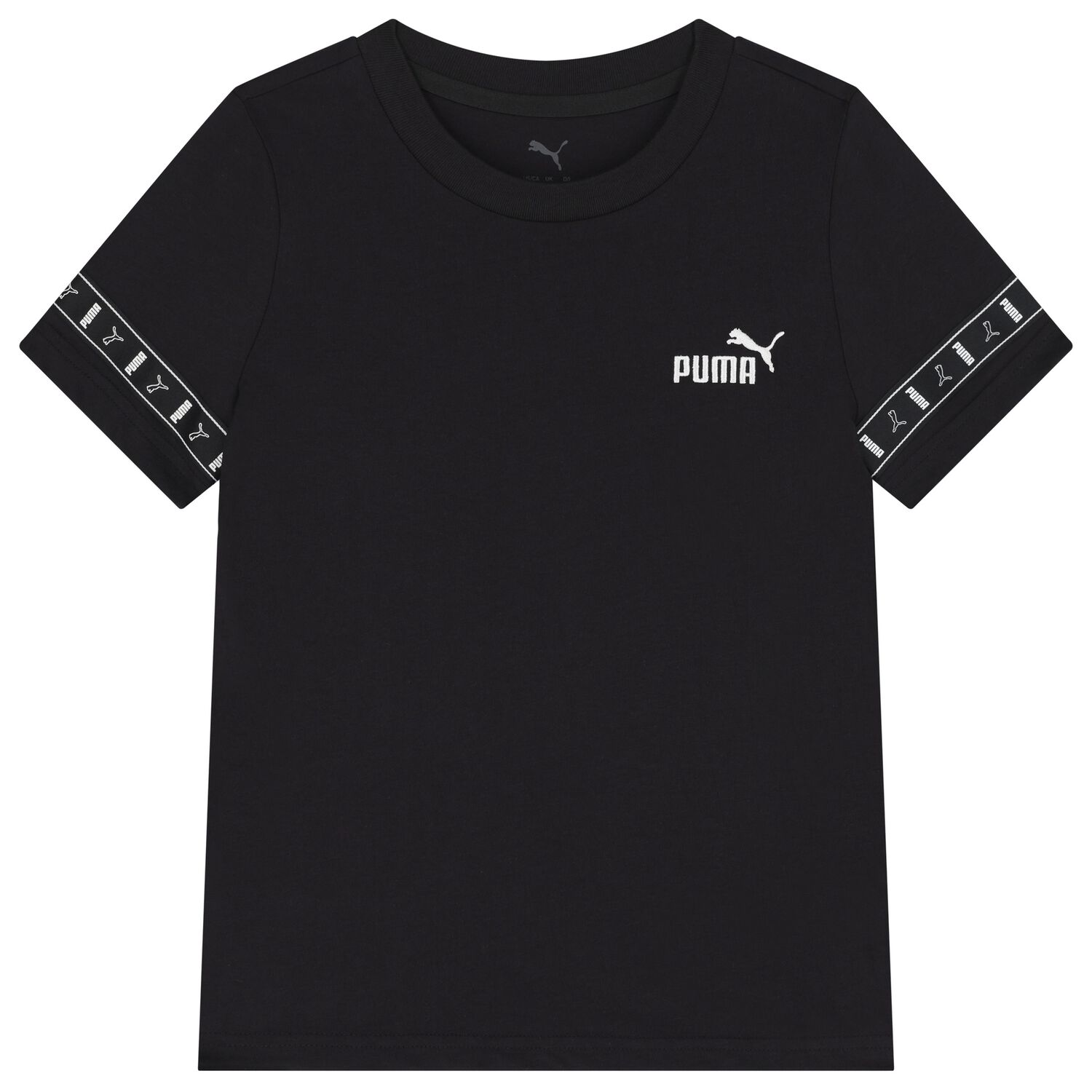 Boys Black Logo T-Shirt, 1, hi-res