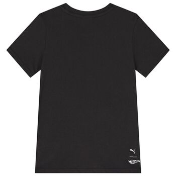 Boys Black Hot Wheels Graphic T-Shirt
