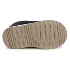 Boys Black Leather Logo Trainers, 1, hi-res