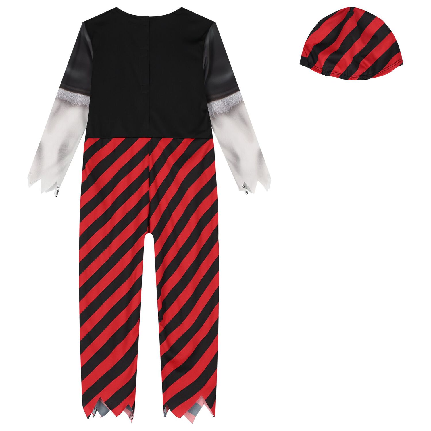 Boys Black, White & Red Pirate Costume, 1, hi-res image number null