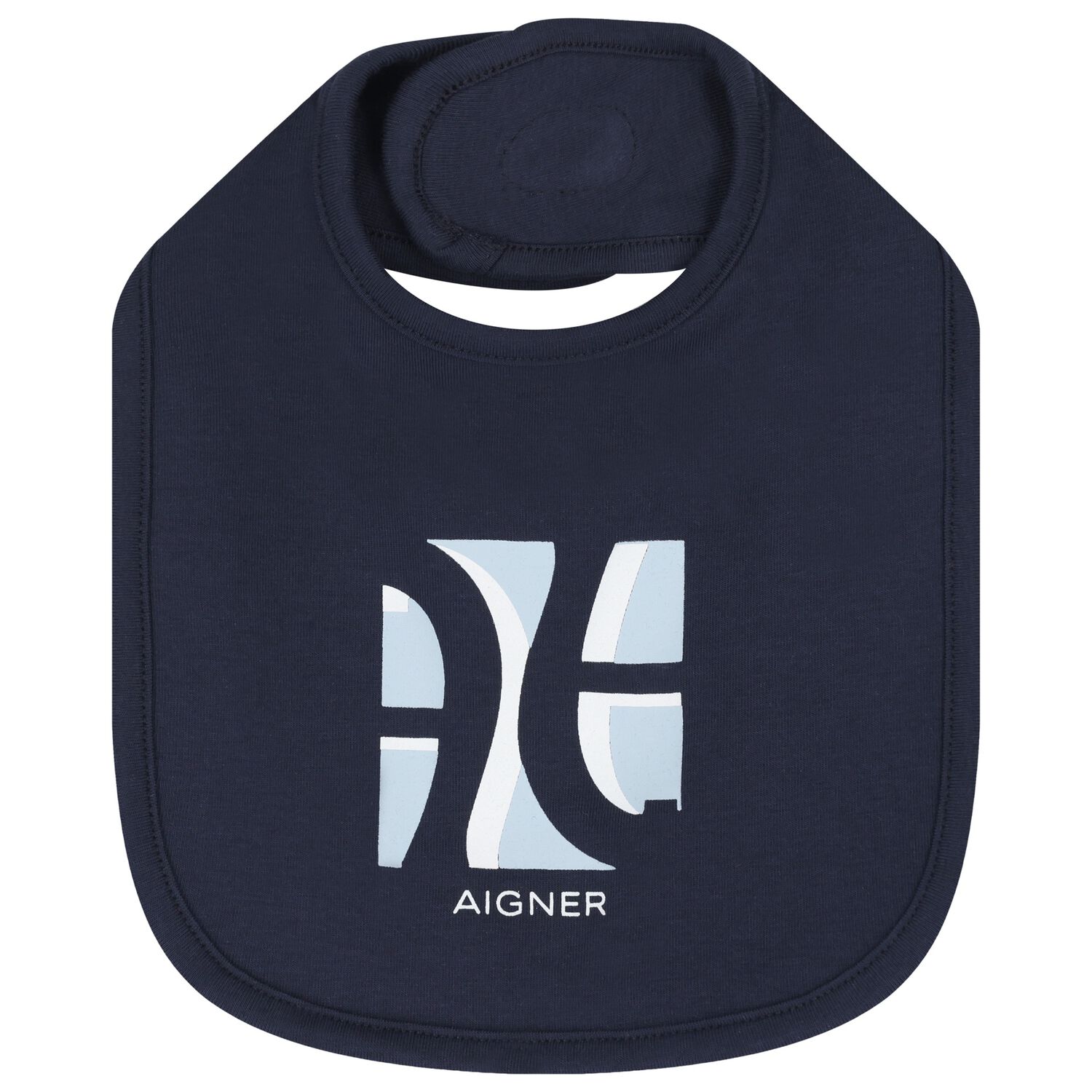 Baby Boys Navy Blue Logo Bib, 3, hi-res