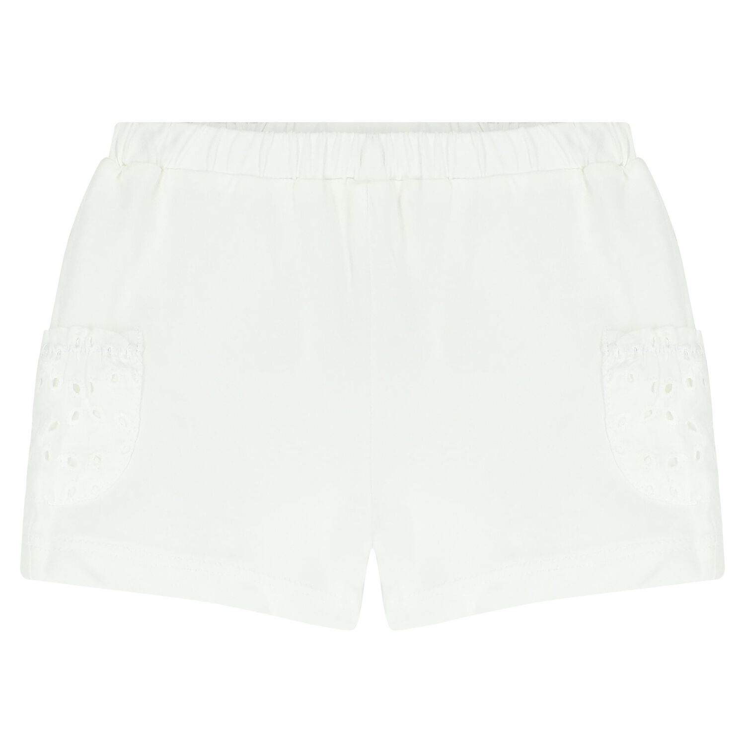 Baby Girls White & Pink Shorts Set (4 Piece), 1, hi-res image number null