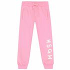 Pink Logo Cotton Joggers, 1, hi-res