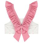 Girls White & Pink Bow Bikini, 1, hi-res