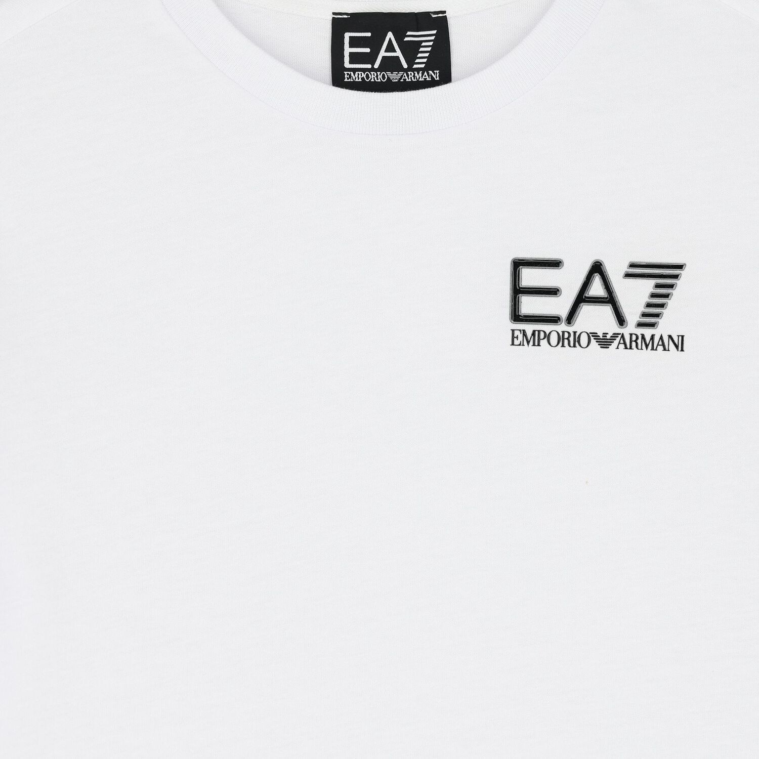 Boys White Logo Long Sleeve Top, 3, hi-res
