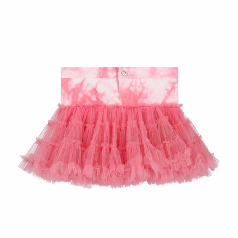 Girls Pink Tie Dye Skirt Set, 1, hi-res image number null