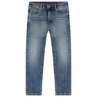 Boys Blue Logo Denim Jeans, 1, hi-res