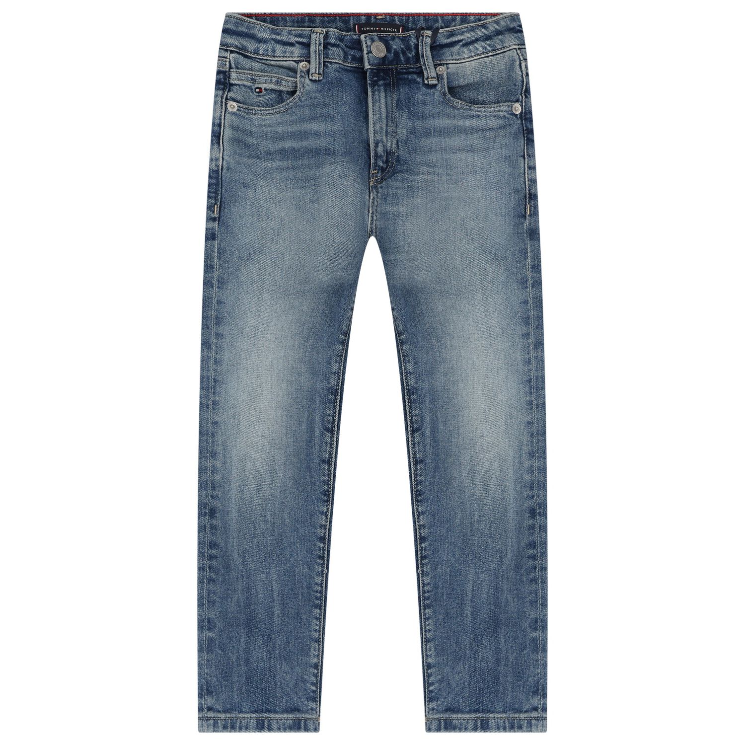 Boys Blue Logo Denim Jeans, 1, hi-res image number null