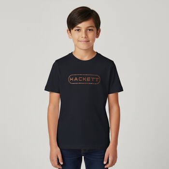 Boys Navy Blue Logo T-Shirt