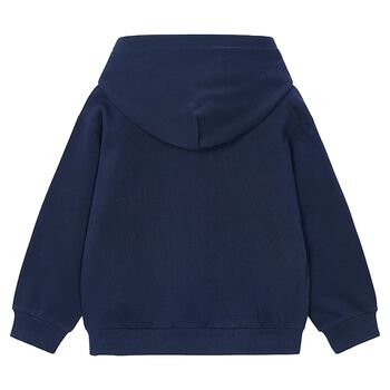 Boys Navy Blue Hooded Top