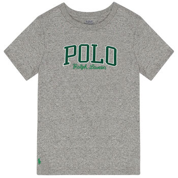 Boys Grey Logo T-Shirt