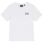 Boys White Logo T-Shirt, 6, hi-res