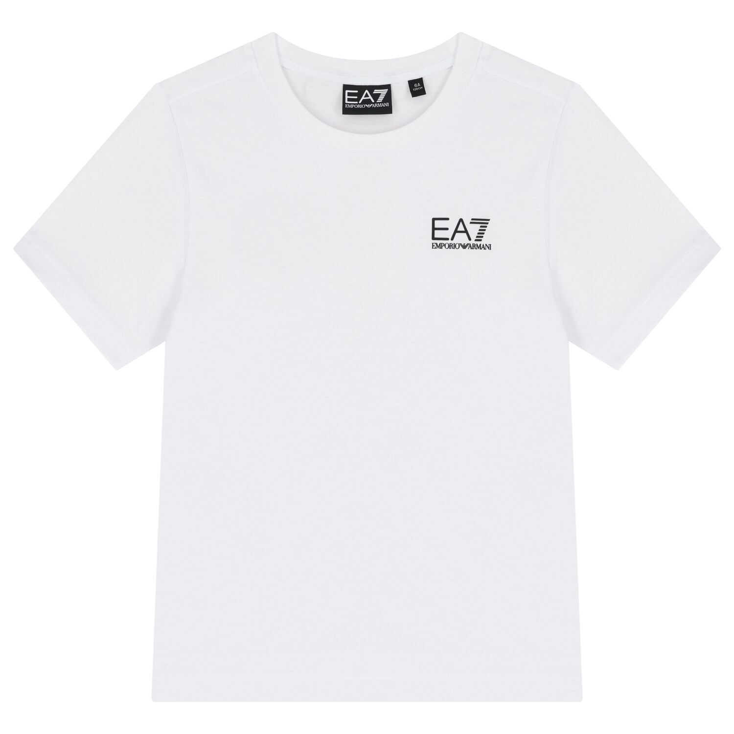 Boys White Logo T-Shirt, 6, hi-res
