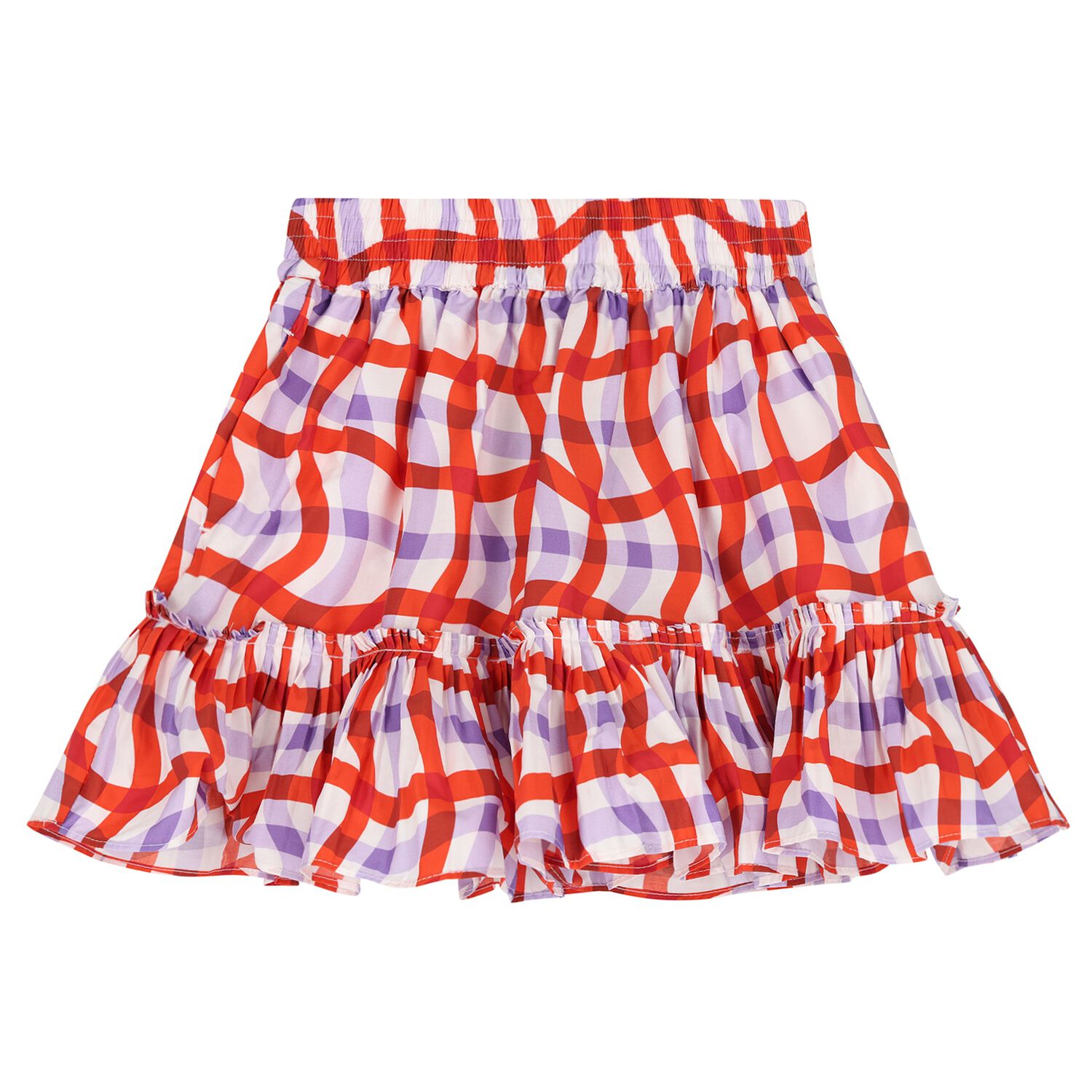 Girls Red & Purple Skirt, 1, hi-res