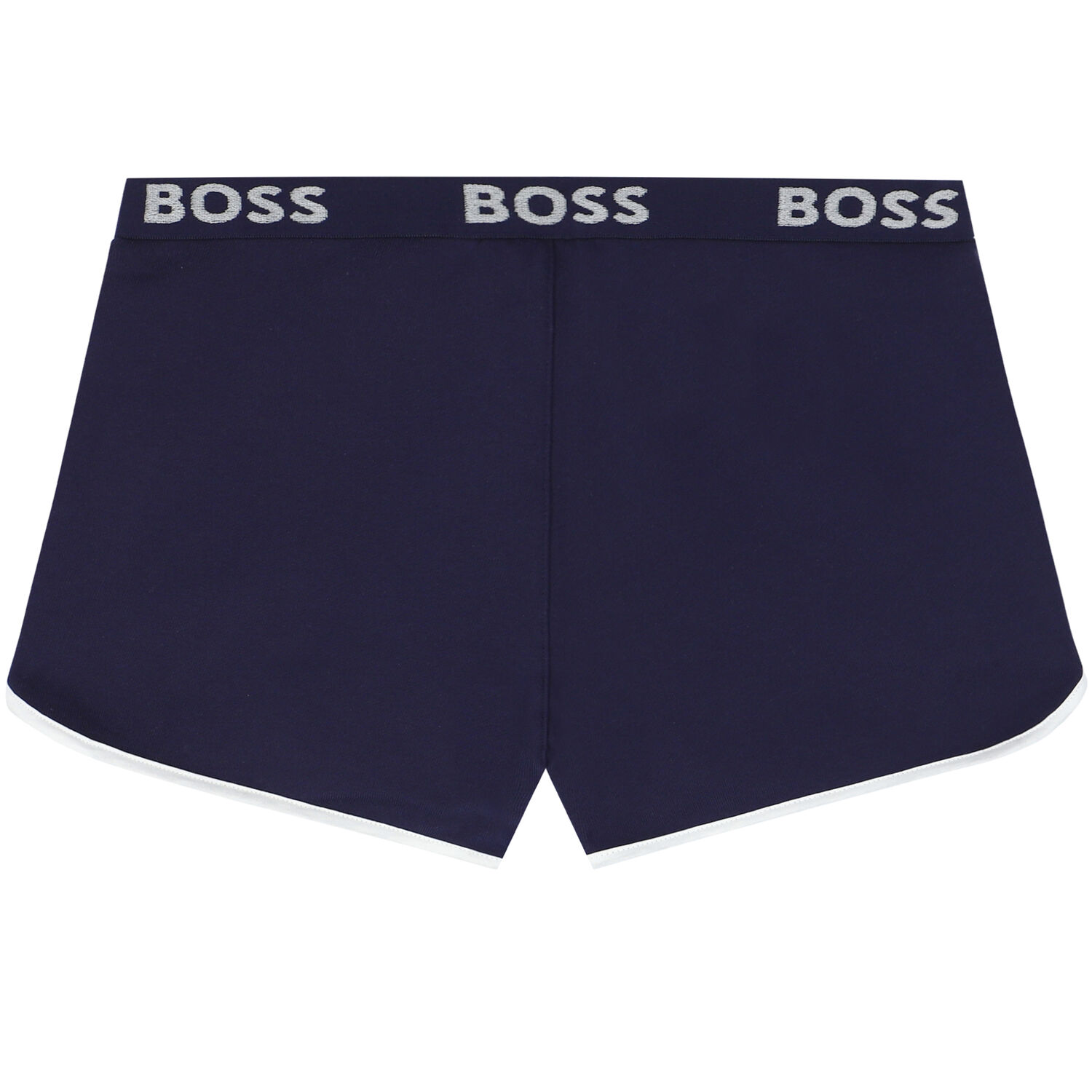 Girls Navy Blue Logo Shorts, 2, hi-res image number null