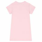 Girls Pink & Gold Logo Dress, 1, hi-res
