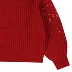 Girls Red Embellished Sequin Skirt Set, 1, hi-res
