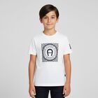 Boys White Logo T-Shirt, 2, hi-res