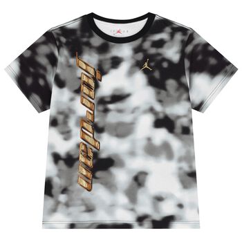 Nike Kids Boys Black & White Jordan Logo T-Shirt, 1 Boys Black & White Jordan Logo T-Shirt