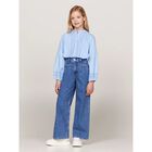 Girls Blue Logo Denim Jeans, 1, hi-res