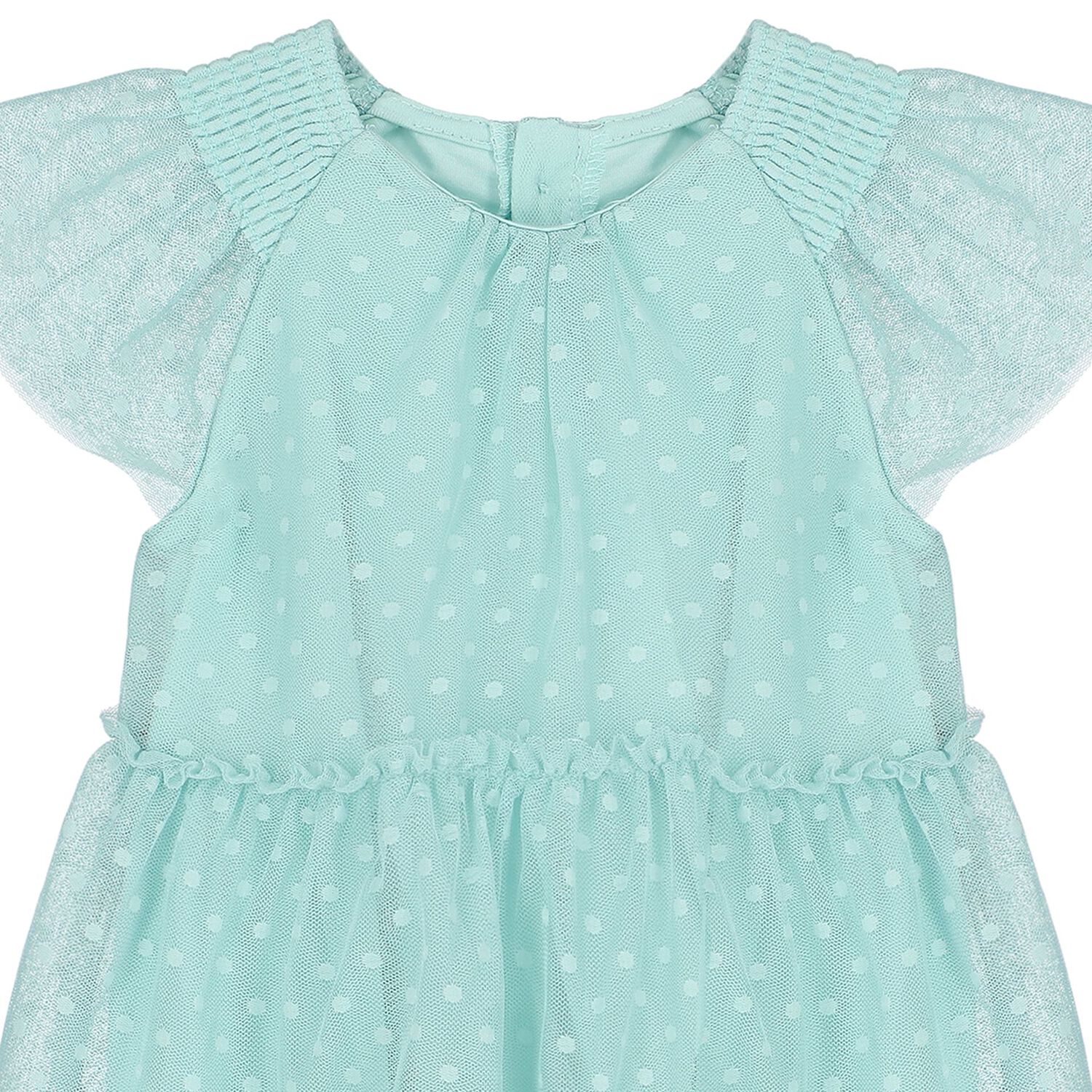 Younger Girls Green Tulle Dress & Headband Set, 2, hi-res