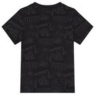 Boys Black Logo T-Shirt, 1, hi-res