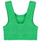 Girls Green Crinkle Bikini, 2, hi-res