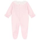 Baby Girls Pink Babygrow, 1, hi-res