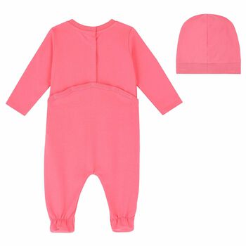 Baby Pink Logo Babygrow Set