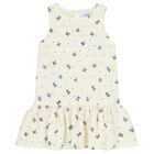 Girls Ivory Bow Dress, 1, hi-res