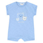Baby Boys Blue Rompers (3 Pack), 1, hi-res