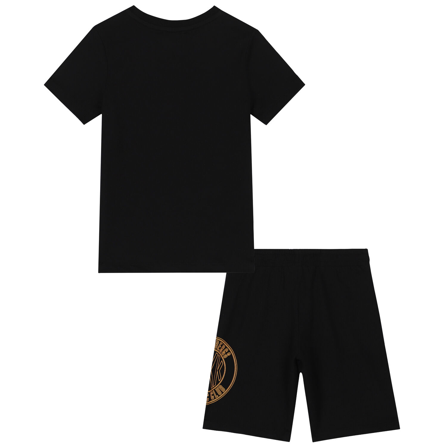 Boys Black Logo Shorts Set, 1, hi-res