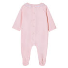 Baby Girls Pink Floral Babygrow, 1, hi-res
