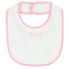 Baby Girls White & Pink Babygrow Set, 1, hi-res