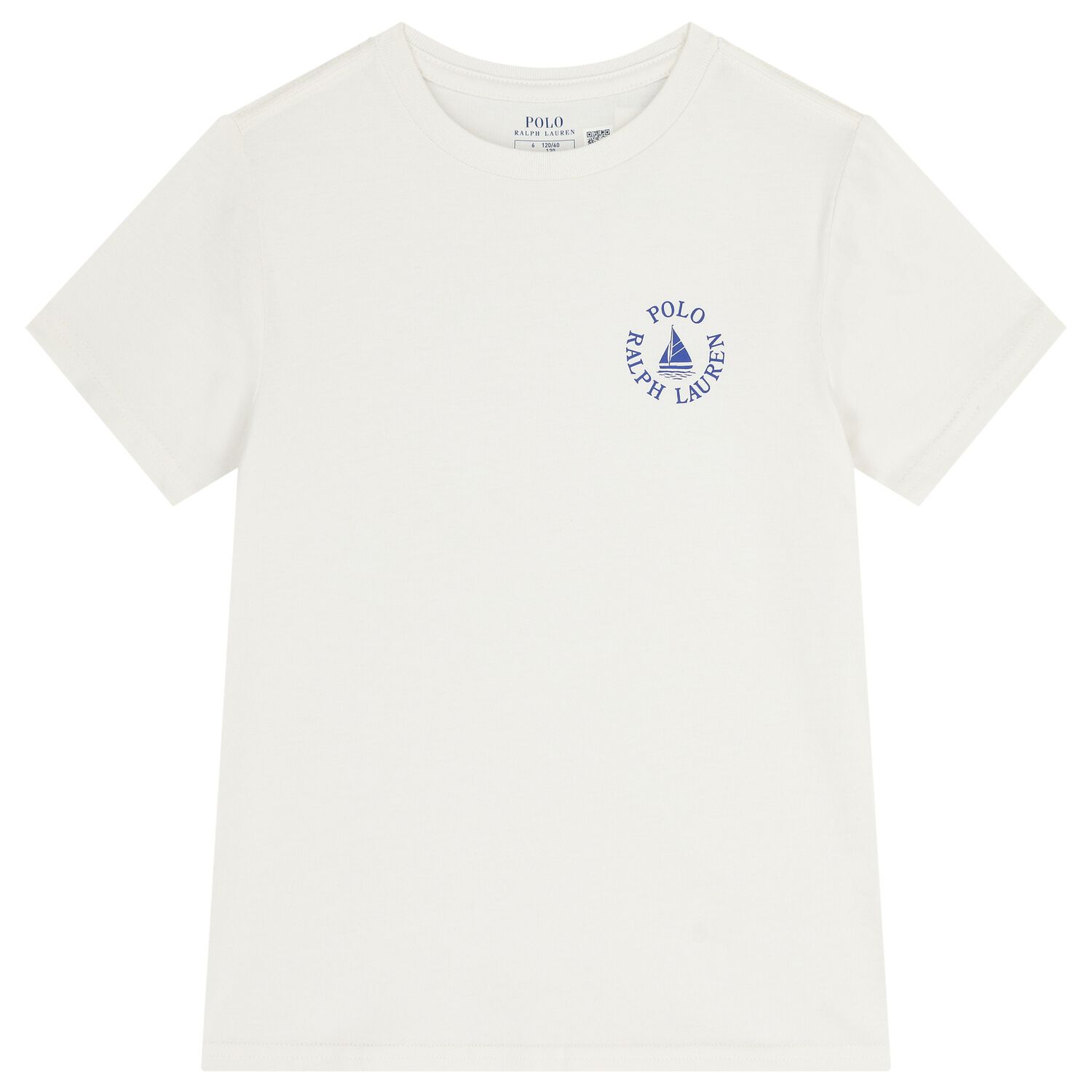Boys White Logo T-Shirt, 1, hi-res