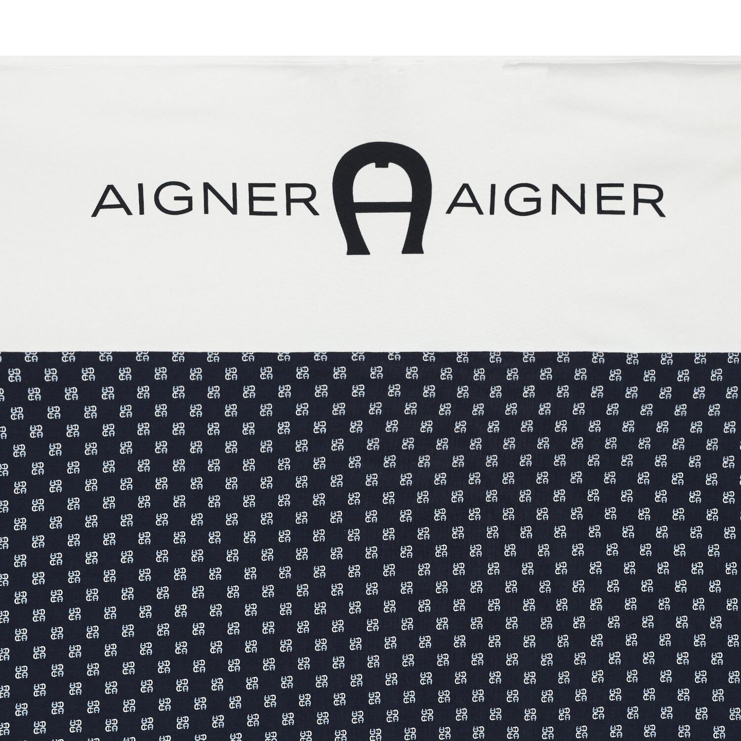 Baby Boys White & Navy Logo Blanket, 1, hi-res