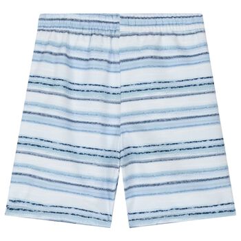Boys Blue & White Swim Shorts