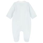 Boys Pale Blue Velour Hedgehog Babygrow, 1, hi-res