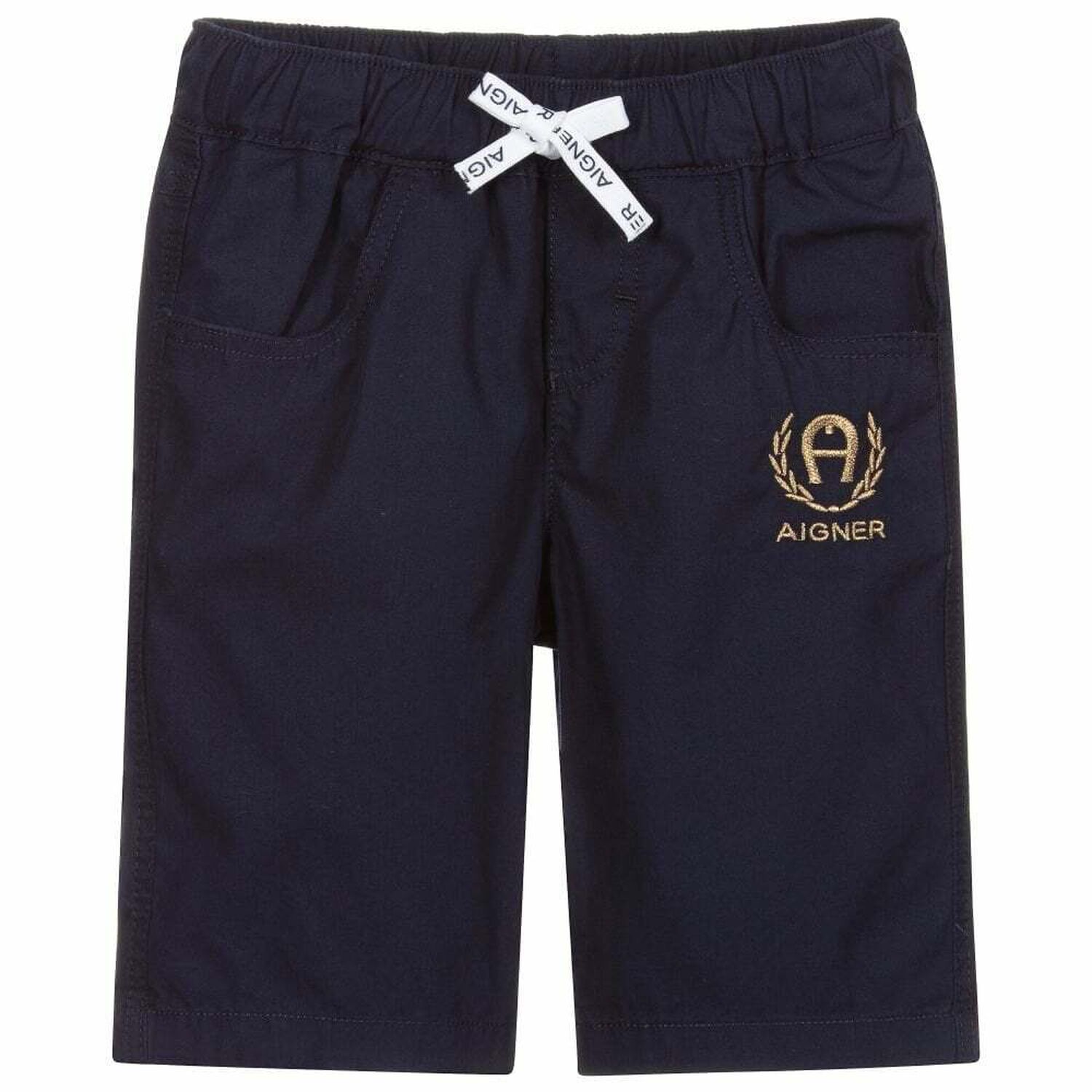 Boys Navy Logo Shorts, 1, hi-res image number null