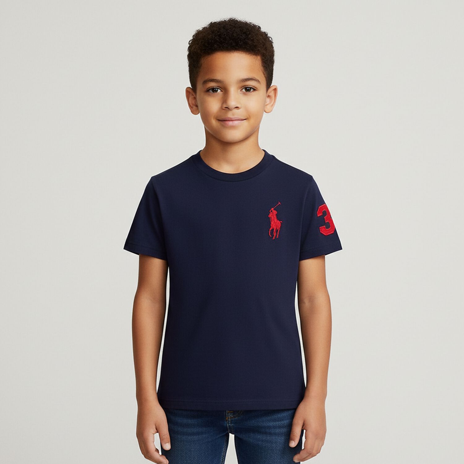 Boys Navy Logo T-Shirt, 1, hi-res image number null