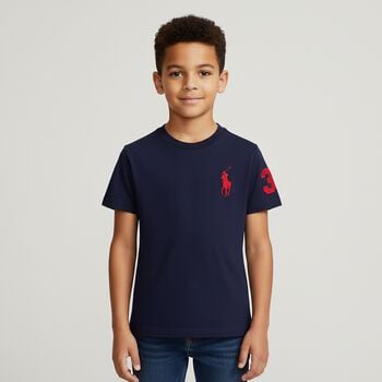 Boys Navy Logo T-Shirt