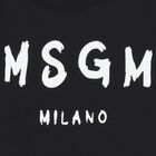 Black Logo Long Sleeve Top, 1, hi-res