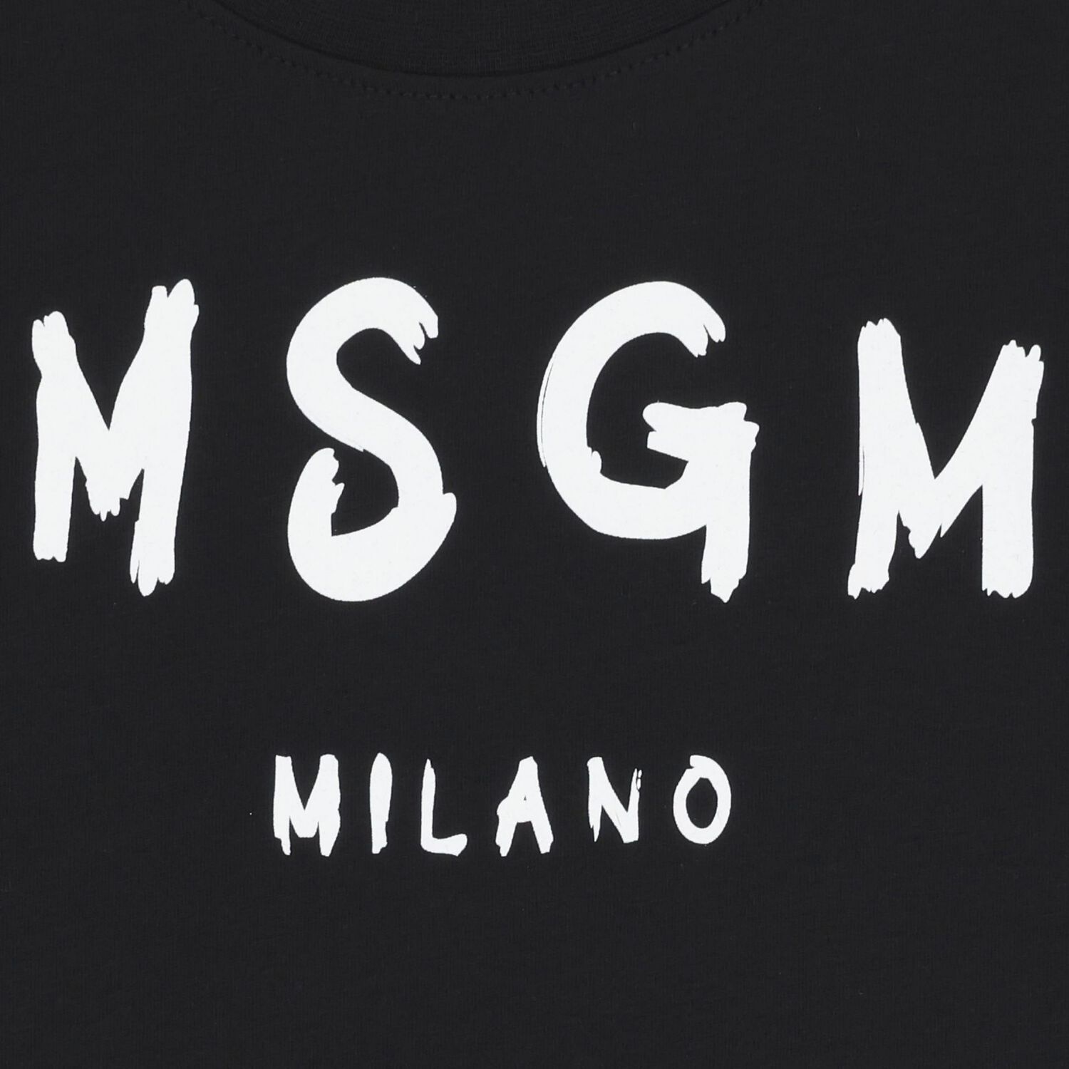 Black Logo Long Sleeve Top, 1, hi-res