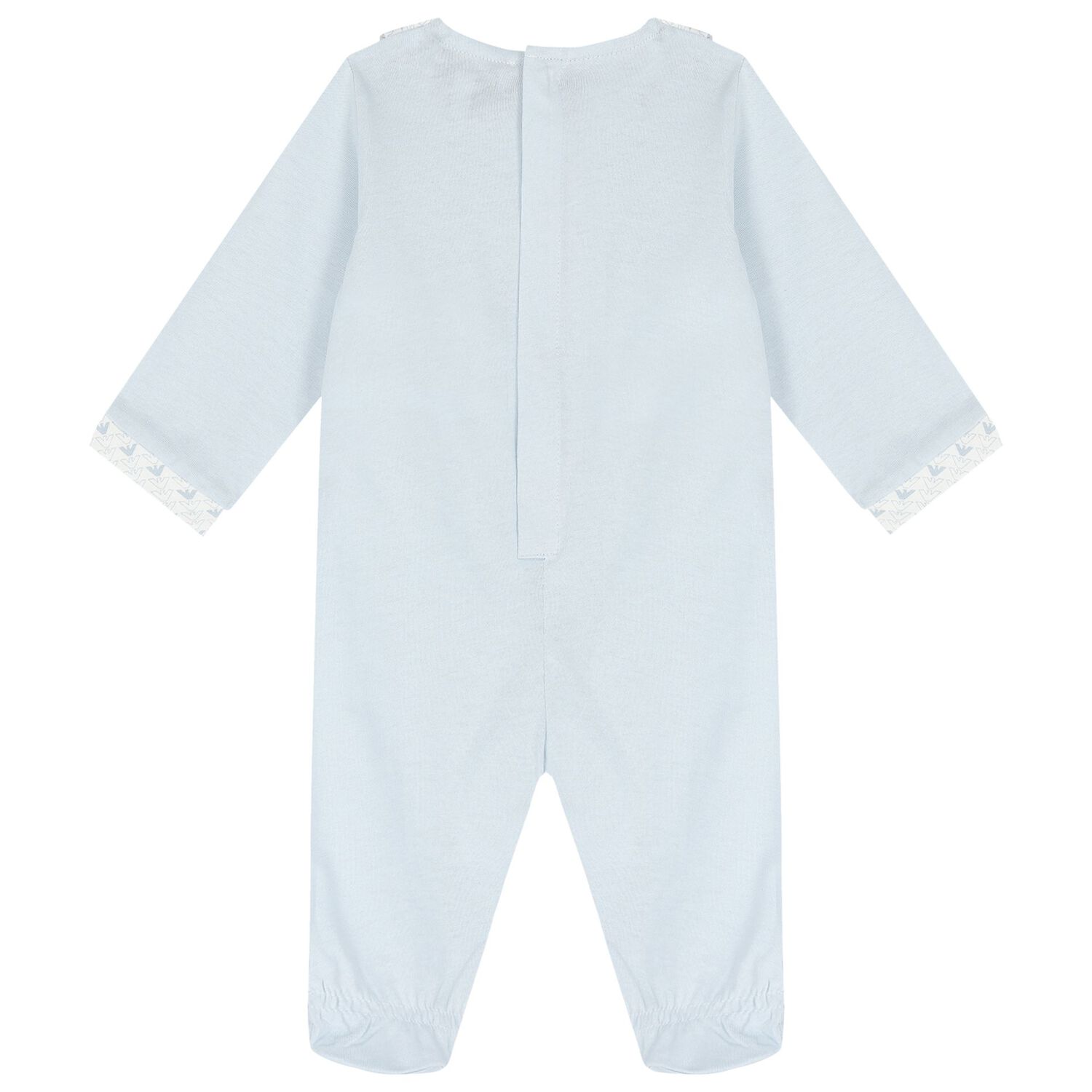Baby Boys Blue Logo Babygrow Set, 1, hi-res image number null
