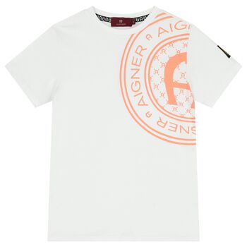 Boys White Logo T-Shirt
