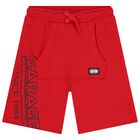 Boys Red Logo Shorts, 1, hi-res