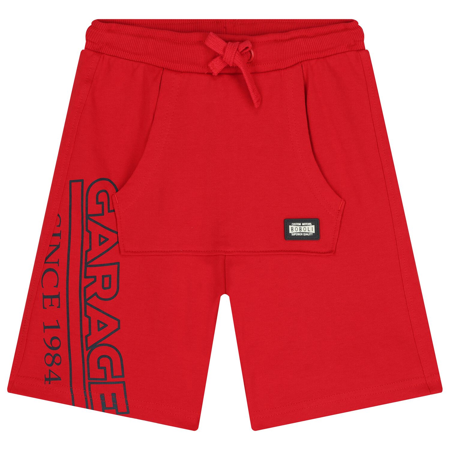 Boys Red Logo Shorts, 1, hi-res