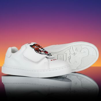 White Tiger Logo Trainers