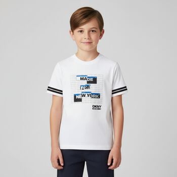 Boys White Logo T-Shirt