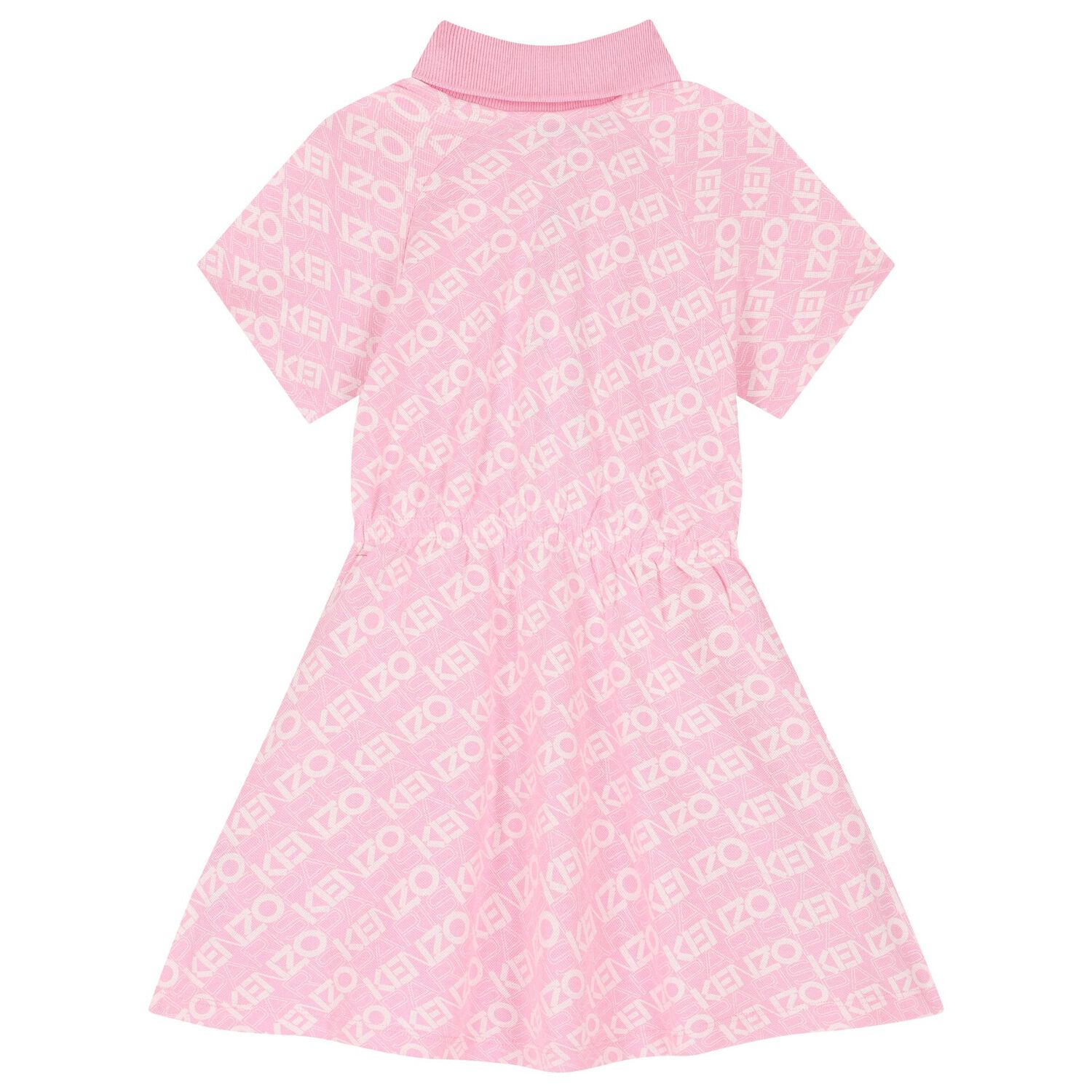 Girls Pink Logo Polo Dress, 1, hi-res